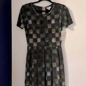 LuLaRoe Amelia, size medium, black with other colors